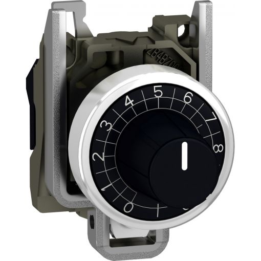 Potentiometer ZB4, Metall, 22 mm, mit Befestigungsflansch | Befehl-Meldegeräte