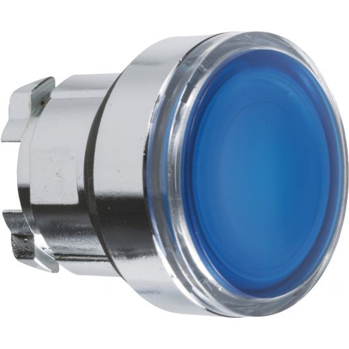 Leuchtdrucktaster ZB4, Metall, 22 mm, rund, bündig, Kalotte glatt, für LED-Modul | Befehl-Meldegeräte