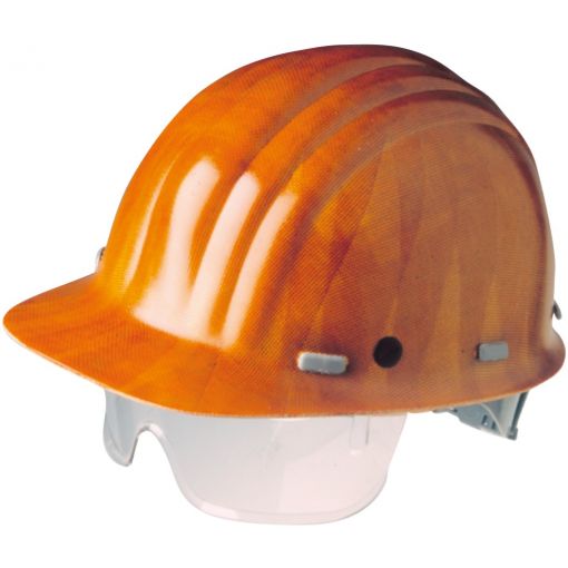 Industrieschutzhelm BEN mit integriertem Augenschutz, mit Drehverschluss | Bauhelme, Industrieschutzhelme