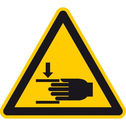 Warnzeichen „Warnung vor Handverletzung“ | Schutzschilder, Warnhinweise