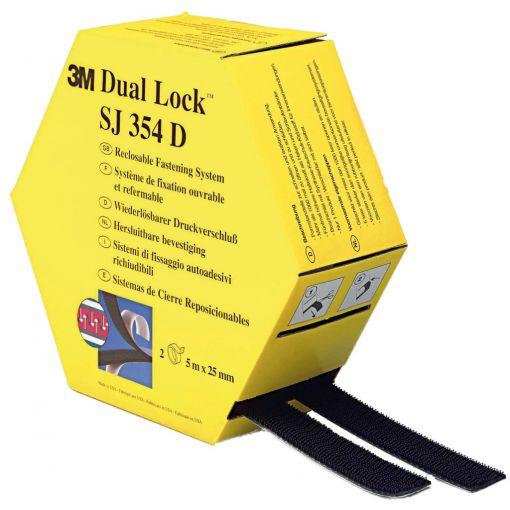 Flexibler Druckverschluss 3M™ Dual Lock™ SJ 354, 40 Knöpfe/cm² | wiederlösbare Verbindungen