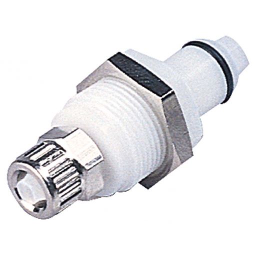 CPC-Stecker PLC DN 6,4 mit Klemmring- und Schottverschraubung, POM | Schnellkupplungen, Steckkupplungen, Schnellverschlusskupplungen