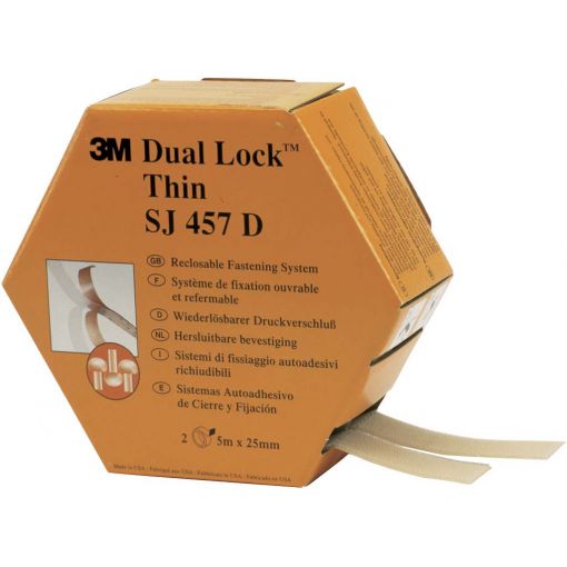 Flexibler Druckverschluss 3M™ Dual Lock™ Thin SJ 457, 109 Köpfe/cm² | wiederlösbare Verbindungen