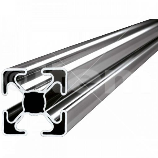 Konstruktionsprofil 8 Stahl, Rastermaß 40 mm | Profile und Zubehör