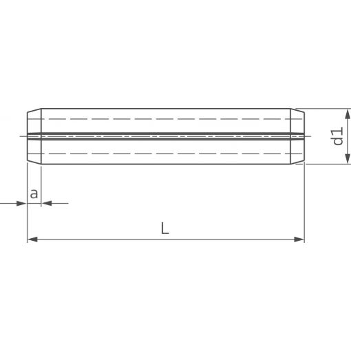 Spannstifte schwere Ausführung, ISO 8752, Federstahl, verzinkt | Stifte, Splinte, Keile