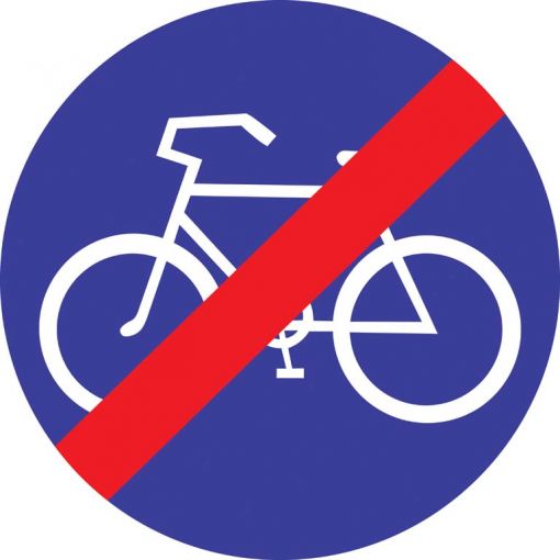Vorschriftszeichen § 52/16a „Radweg Ende“ | Baustellenverkehrszeichen, Straßenverkehrszeichen