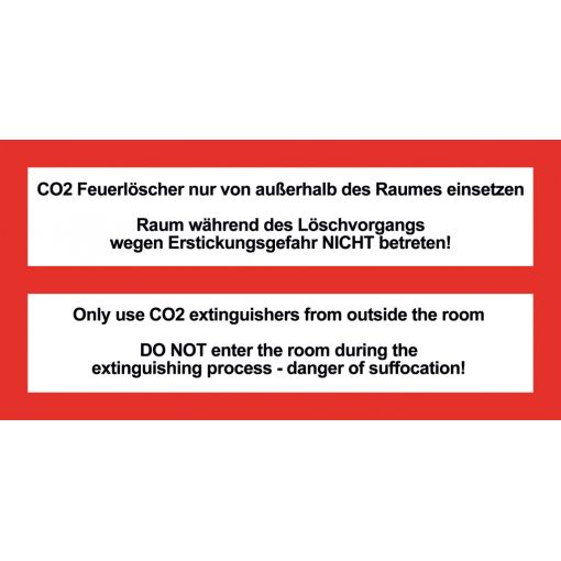 Gefahrenhinweis „Feuerlöscher CO2“ kaufen - im Haberkorn Online-Shop