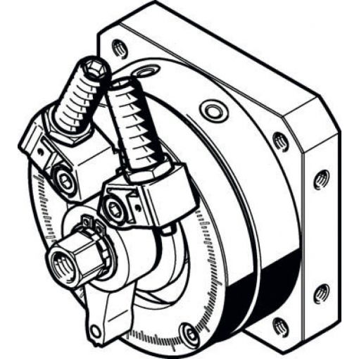 Schwenkantrieb DSM-B, Flanschwelle, Baugröße 12–63 mm, Festo | Schwenkantriebe