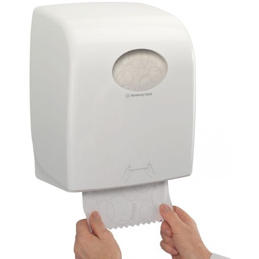 Rollenhandtuchspender Aquarius™, für Hülse mit Clip | Papierhandtücher, Toilettenpapier, Spendersysteme