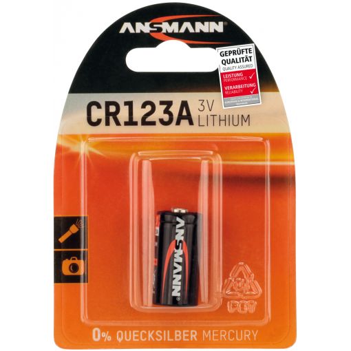 Batterie Lithium CR123A, Ansmann | Batterien, Batterieladegeräte