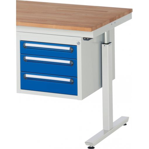 Unterbau-Container für Werktisch adlatus 300, 3 Schubladen | Tische