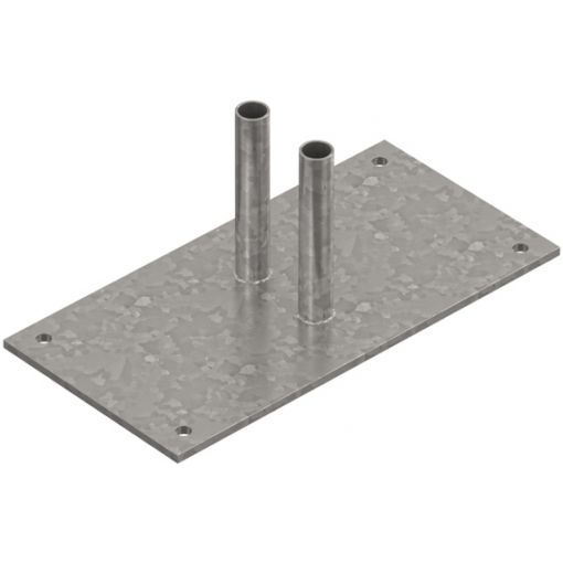 Stahlfußplatte für Bauzaun | Bauzäune