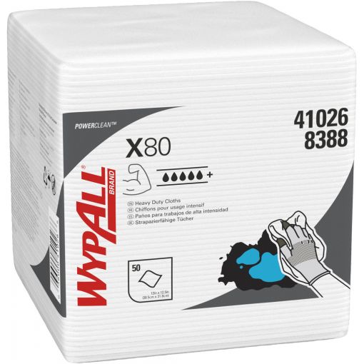 Wischtuch WypAll® X80 Power Clean™, Beutel | Wischtücher, Putzpapier