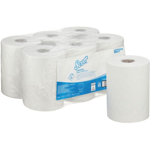 Rollenhandtuch Scott® Control™ Slimroll™, Hülse mit Clip | Papierhandtücher, Toilettenpapier, Spendersysteme