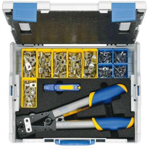 Sortimentskasten L-BOXX 50 B für Elektroinstallation | Kabelschuhe, Aderendhülsen, Verbinder