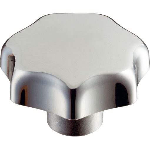 Sterngriff DIN 6336, Aluminium, Sackloch, poliert | Griffe