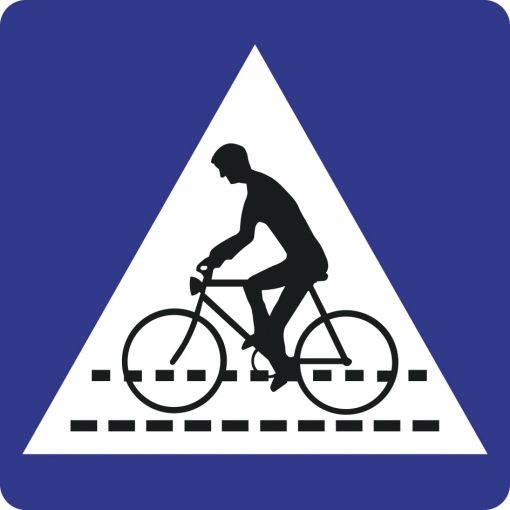 Hinweiszeichen § 53/2b „Kennzeichnung einer Radfahrerüberfahrt“ | Baustellenverkehrszeichen, Straßenverkehrszeichen