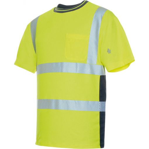 Warnschutz-T-Shirt LeiKaTex® BRIGHT LINE | Warnschutzkleidung