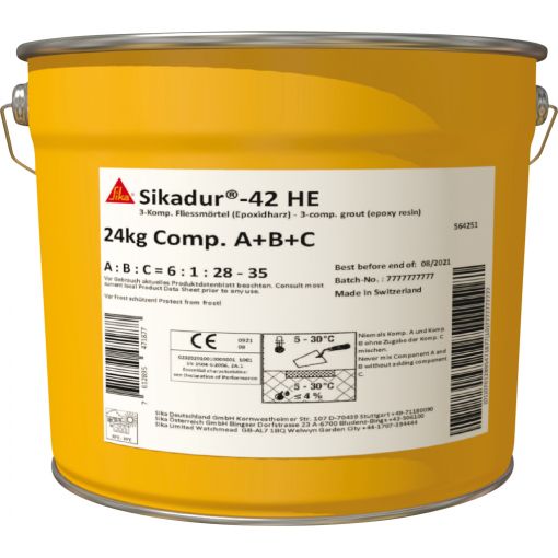Vergussmörtel Sikadur®-42 HE, 3K | Mörtel, Korrosionsschutz, Bitumenbeschichtung