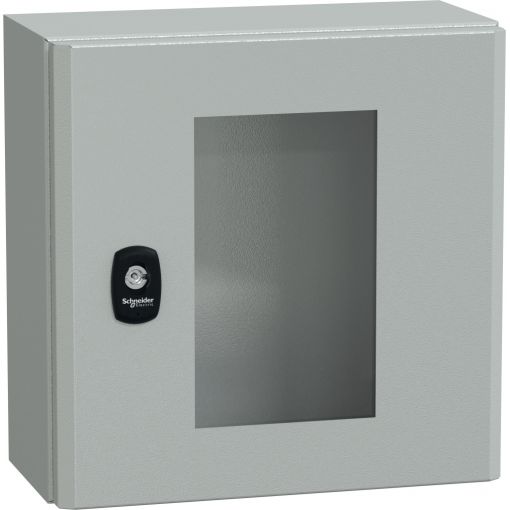 Stahlblech-Wandschrank mit Sichttür, ohne Montageplatte | Schaltschränke