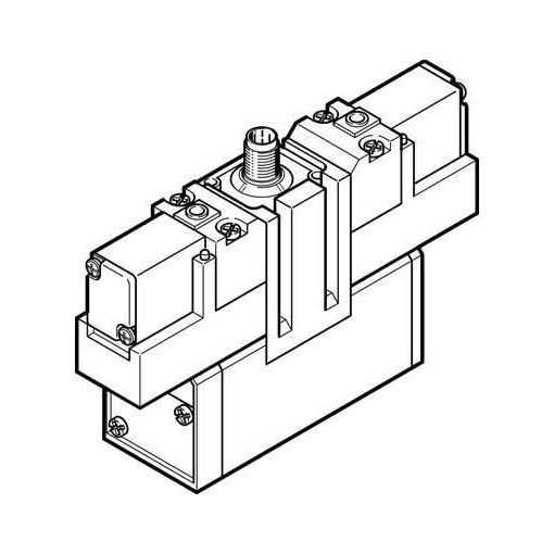 Magnetventil mit Zentralstecker M 12, 4-polig, ISO 5599-1, Festo | Elektrisch und pneumatisch betätigte Wegeventile