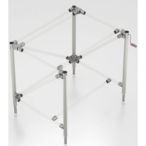Tischsäulensatz D40/D30 K, kubelbetrieben höhenverstellbar | Arbeitstische