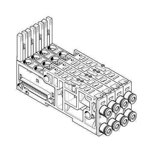 Anschlussplatte VMPAL-AP-4X10-QS, Festo | Zubehör für Ventilinseln