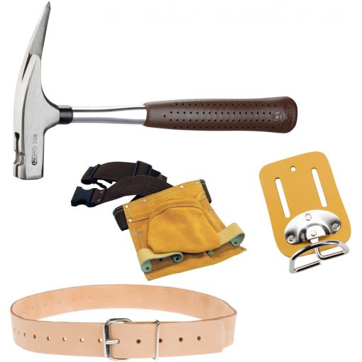 Latthammer-Set 298 HB, mit Gürtel, Tasche und Hammerbügel | Hämmer