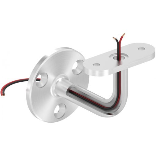 Handlaufstütze für LED Handläufe, mit Kabelführung | Türzubehör