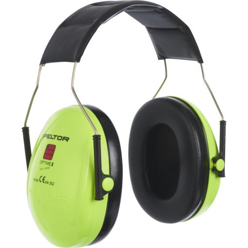 Kapselgehörschutz 3M™ Peltor™ Optime I, H510A, HI-VIZ, Kopfbügel | Gehörschutz