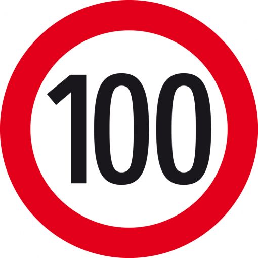 Vorschriftszeichen § 52/10a „Geschwindigkeitsbeschränkung (erlaubte Höchstgeschwindigkeit)“ | Baustellenverkehrszeichen, Straßenverkehrszeichen