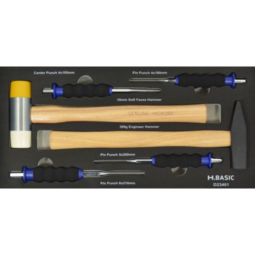 Werkzeugmodul H.Basic, Hammer und Splintentreiber | Werkstattwagen, Montagerollen
