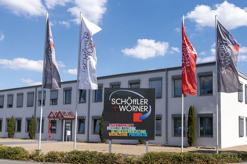 Ansicht Firmensitz Schöffler + Wörner in Karlsruhe, Baden-Württemberg